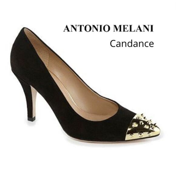 ANTONIO MILANI CANDACE stiletto shoes black sz 7 - Picture 1 of 12